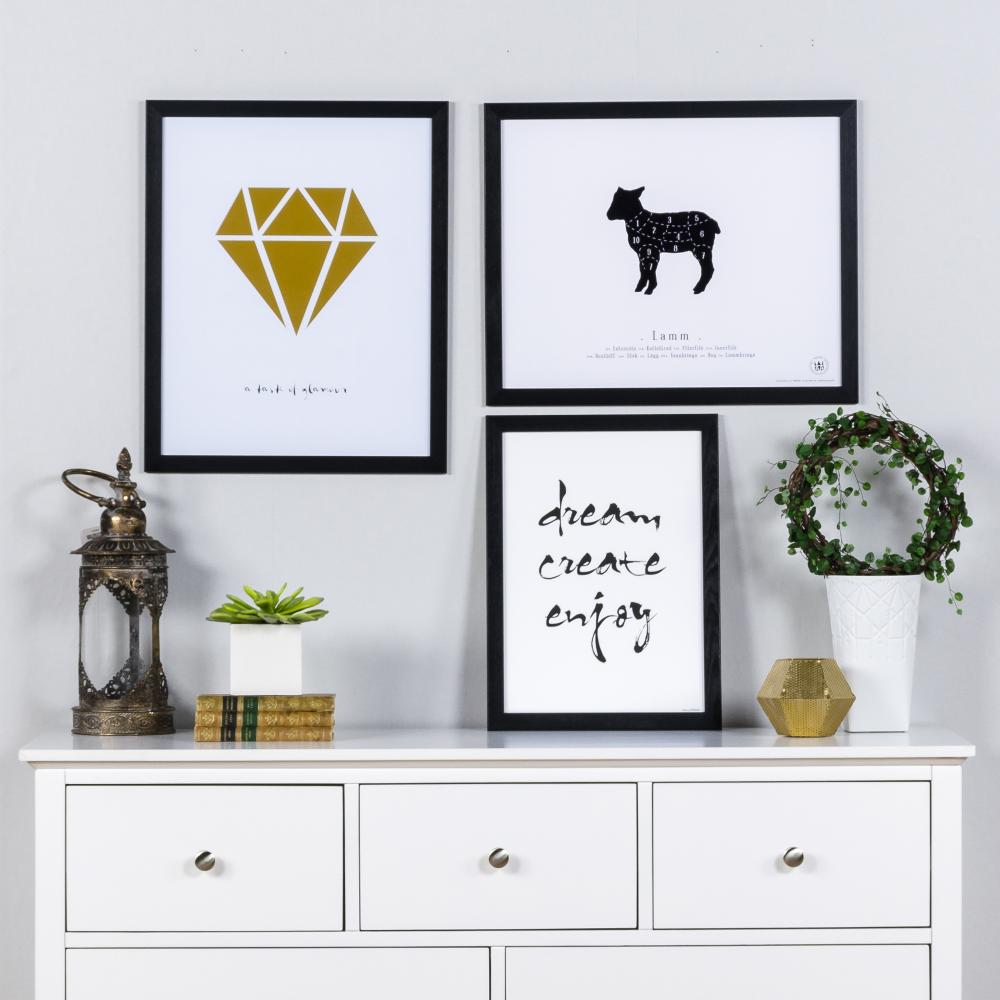 Bildverkstad Diamant - Gold Poster