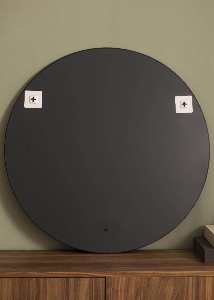 KAILA KAILA Round Mirror - Thin Black 80 cm Ø