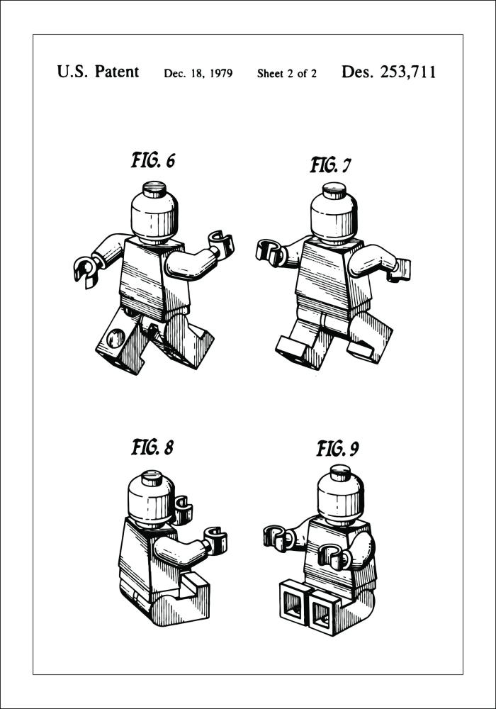 Bildverkstad Patentzeichnung - Lego II Poster