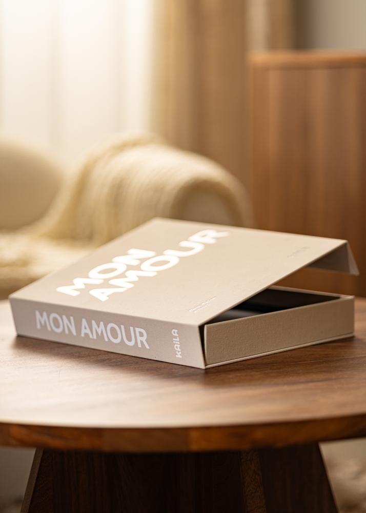 KAILA KAILA MON AMOUR - Coffee Table Photo Album (60 Schwarze Seiten)